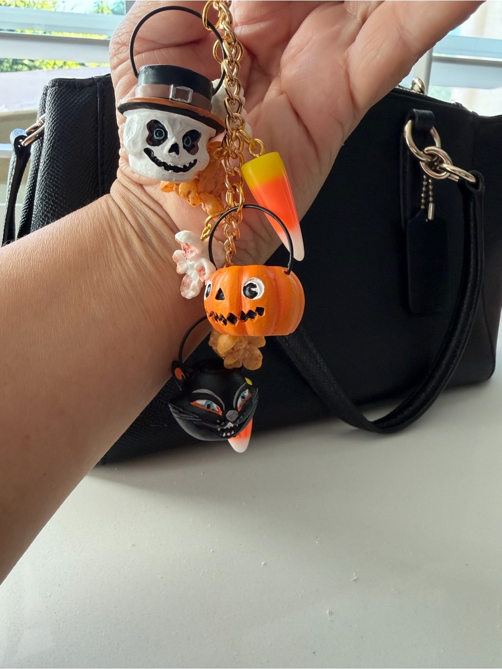 Halloween Charm Bag Keychain - Picture 2 of 2
